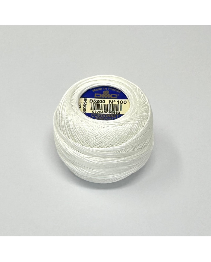 CORDONETTO DMC N.100 - (1 GOM X 20 G.) BIANCO 5200