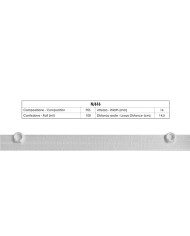 NASTRO 17 MM CON ANELLI PLASTICA MM 6 X 10
