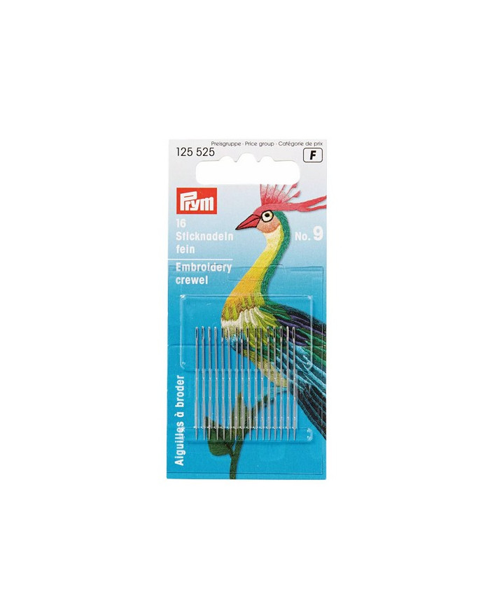 AGHI PRYM RICAMO N. 9 (CARTINA 16 PEZZI)