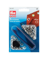 OCCHIELLI E RONDELLE - 4 MM ARGENTO (50 PZ)