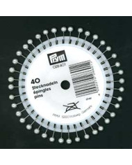 SPILLI TESTA PERLATA ARGENTO 0,58 X 40 MM