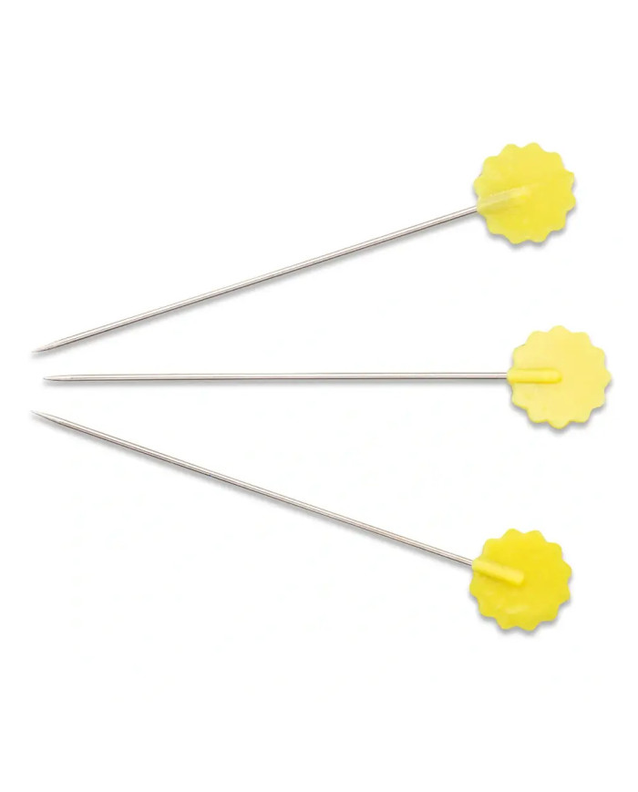 SPILLI TESTA PIATTA A FIORE PER QUILTING 50X0.60MM
