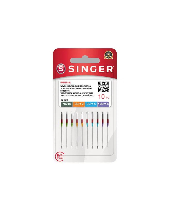 AGHI MACCHINA SINGER PER TESSUTI 823 (ASS.70/100)