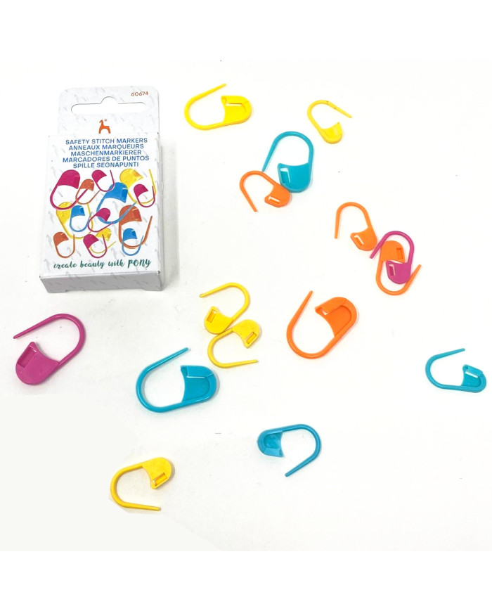 SEGNAPUNTI PONY (15 PZ) PLASTICA ASS.