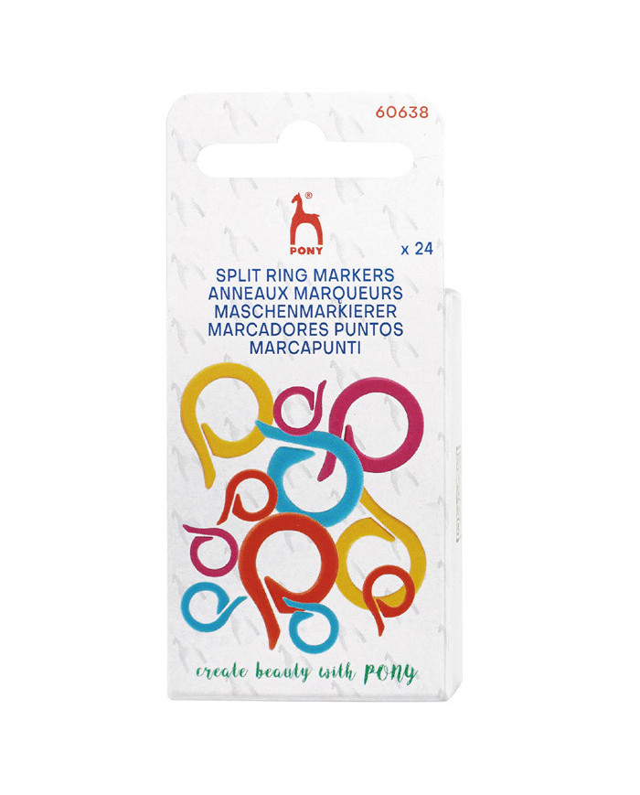 MARCAPUNTI PONY (24 PZ) PLASTICA ANELLO APERTO
