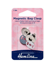 CHIUSURA MAGNETICA PER BORSE MM 19 COL.ARGENTO