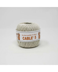 COTONE CABLE ISPE N. 5 (50 G.) UNITO 002 ÈCRU