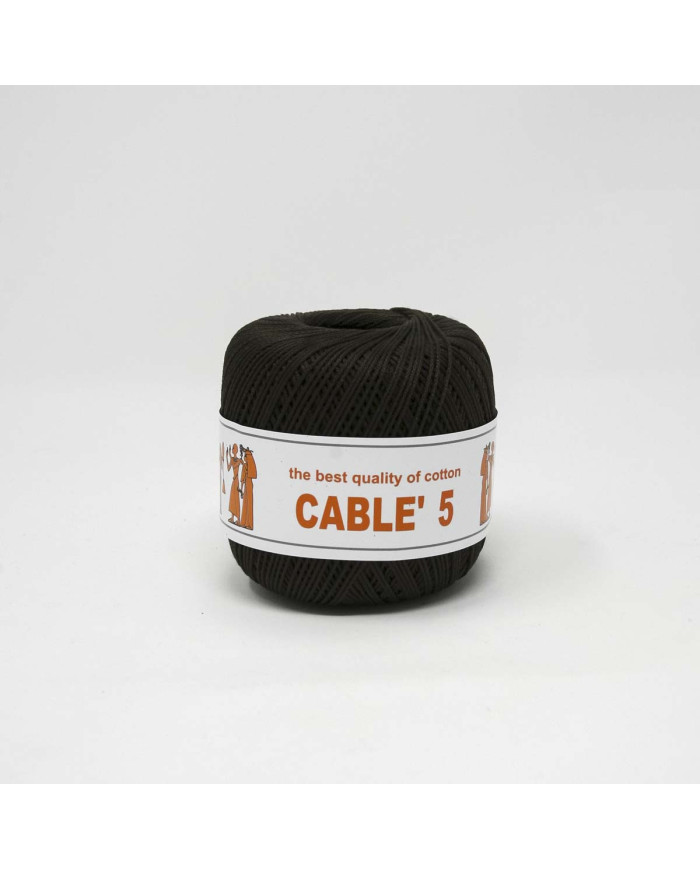 COTONE CABLE ISPE N. 5 (50 G.) UNITO 004 MARRONE