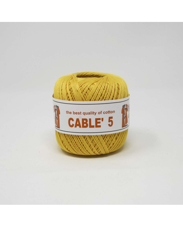 COTONE CABLE ISPE N. 5 (50 G.) UNITO 006 GIALLO