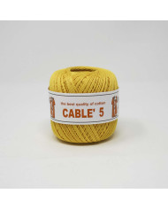COTONE CABLE ISPE N. 5 (50 G.) UNITO 006 GIALLO