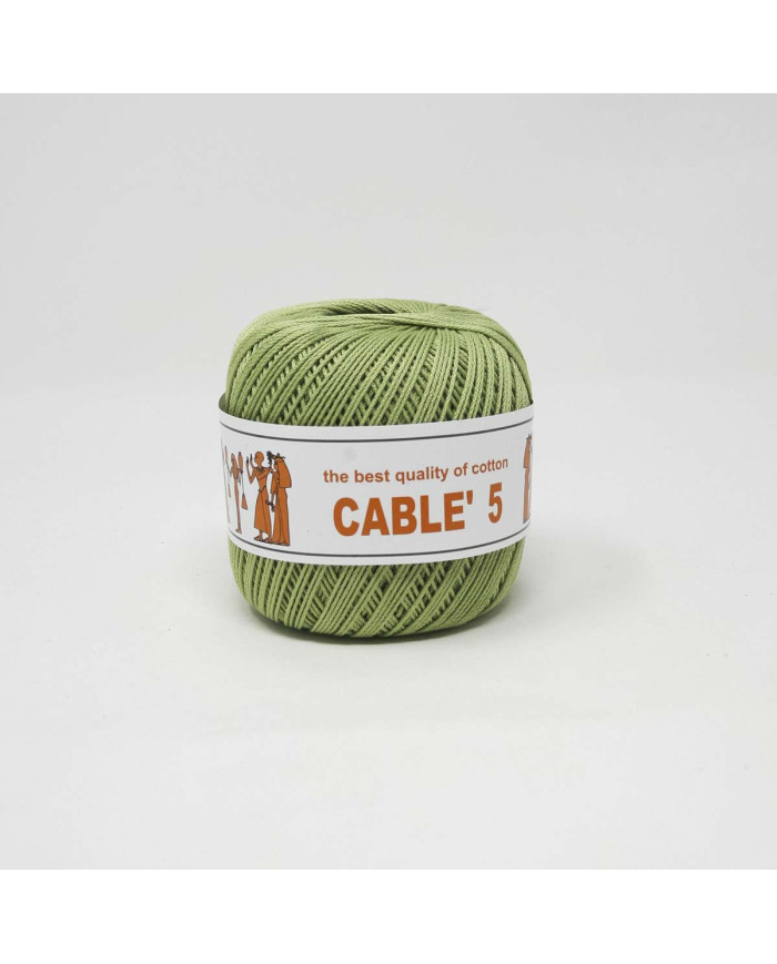 COTONE CABLE ISPE N. 5 (50 G.) UNITO 007 VERDE M.