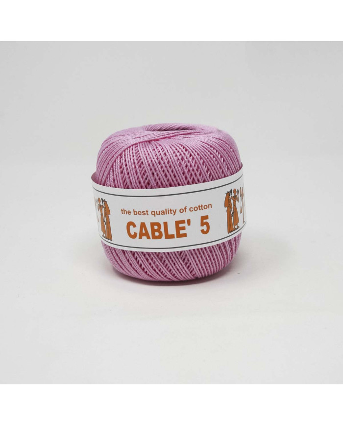 COTONE CABLE ISPE N. 5 (50 G.) UNITO 010 ROSA BR.