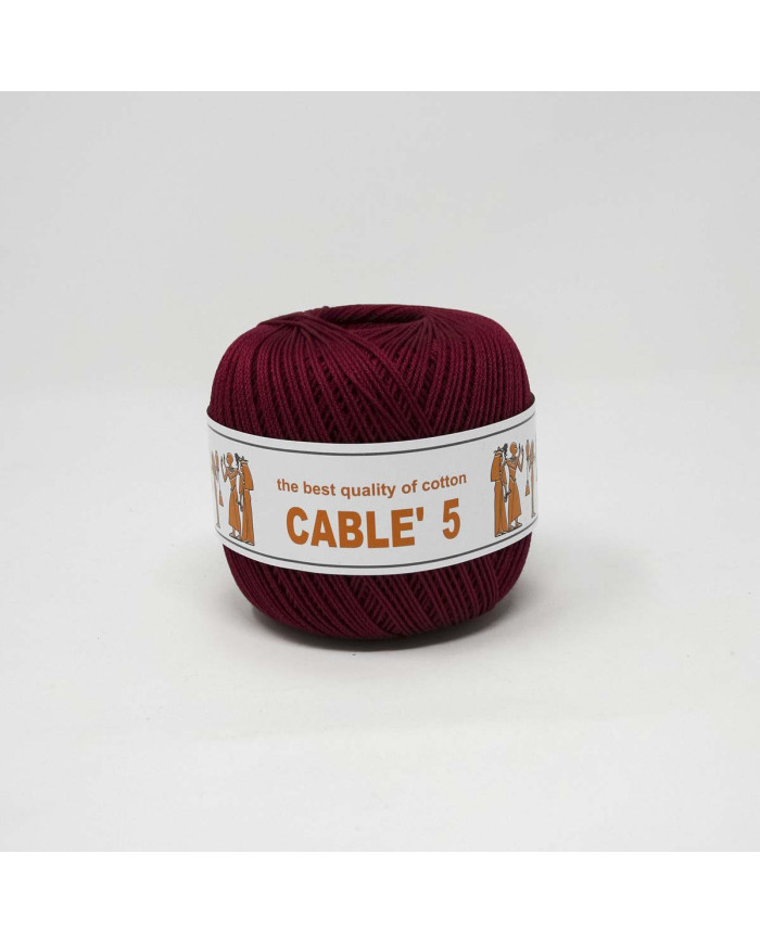 COTONE CABLE ISPE N. 5 (50 G.) UNITO 014 CILIEGIA