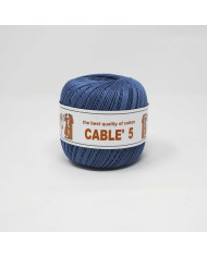 COTONE CABLE ISPE N. 5 (50 G.) UNITO 018 COBALTO