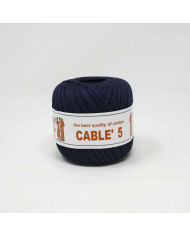 COTONE CABLE ISPE N. 5 (50 G.) UNITO 026 BLU NAVY
