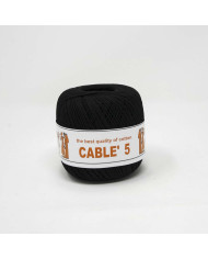 COTONE CABLE ISPE N. 5 (50 G.) UNITO 027 NERO