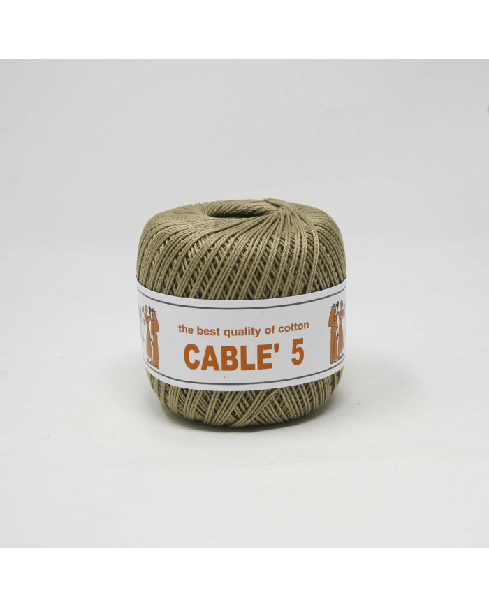 COTONE CABLE ISPE N. 5 (50 G.) UNITO 038 SABBIA