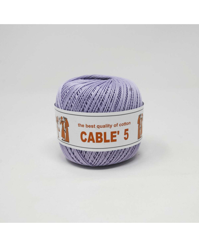 COTONE CABLE ISPE N. 5 (50 G.) UNITO 043 LILLA