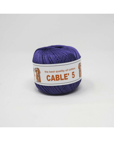 COTONE CABLE ISPE N. 5 (50 G.) UNITO 044 VIOLA