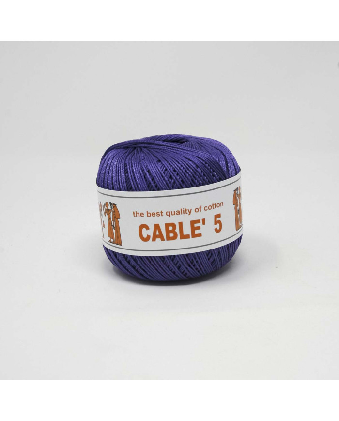 COTONE CABLE ISPE N. 5 (50 G.) UNITO 044 VIOLA