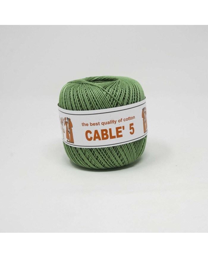 COTONE CABLE ISPE N. 5 (50 G.) UNITO 046 VERDE