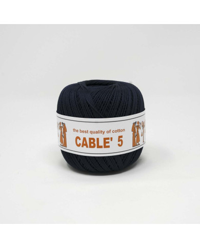 COTONE CABLE ISPE N. 5 (50 G.) UNITO 049 BLU SCUR