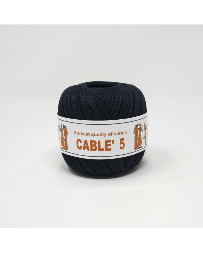 COTONE CABLE ISPE N. 5 (50 G.) UNITO 049 BLU SCUR