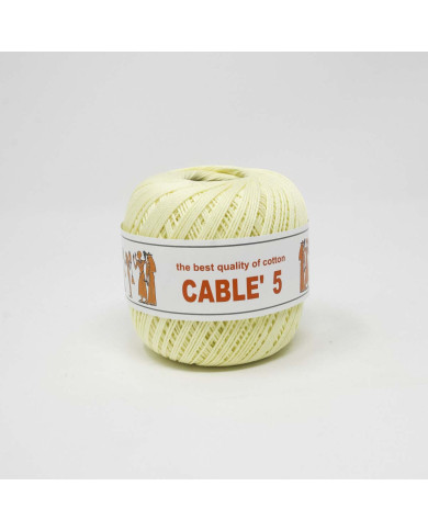 COTONE CABLE ISPE N. 5 (50 G.) UNITO 063 GIALLO P