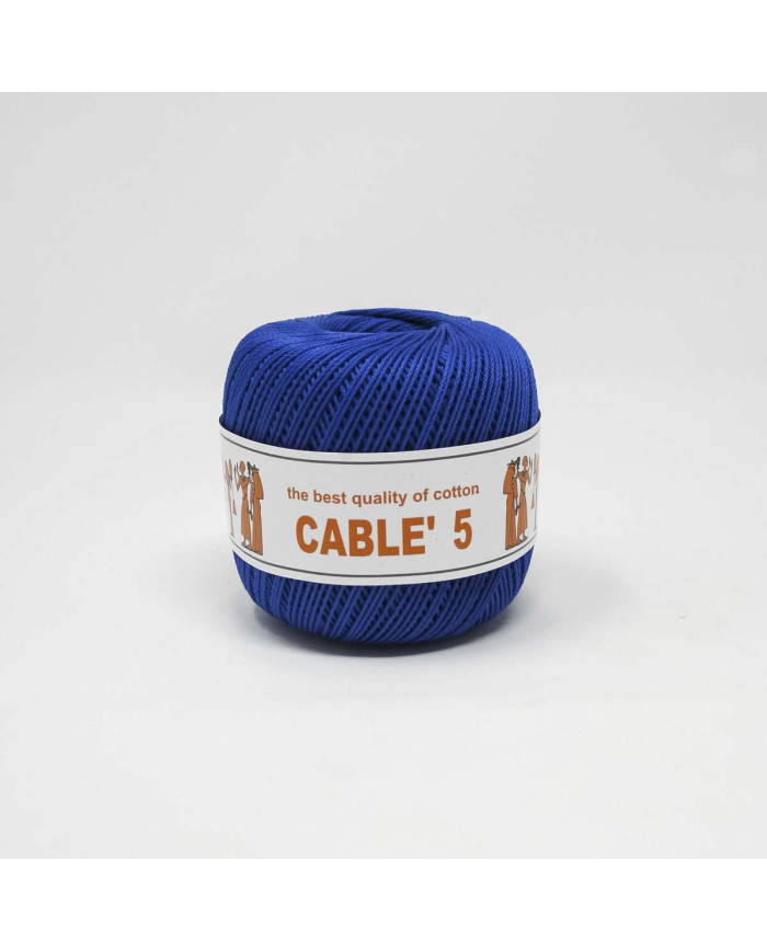 COTONE CABLE ISPE N. 5 (50 G.) UNITO 066 BLU ELET