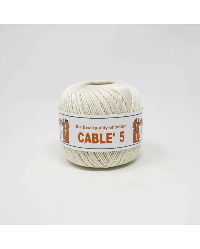 COTONE CABLE ISPE N. 5 (50 G.) UNITO 073 PANNA