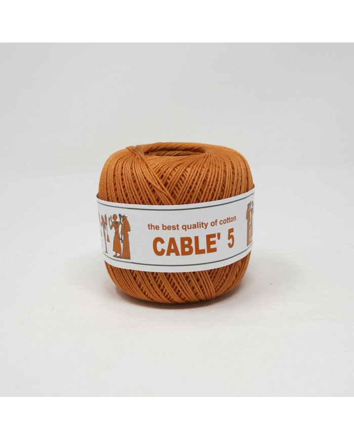 COTONE CABLE ISPE N. 5 (50 G.) UNITO 074 ARANCIO