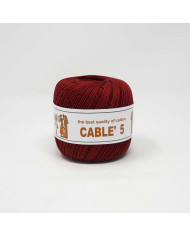 COTONE CABLE ISPE N. 5 (50 G.) UNITO 076 ROSSO RU