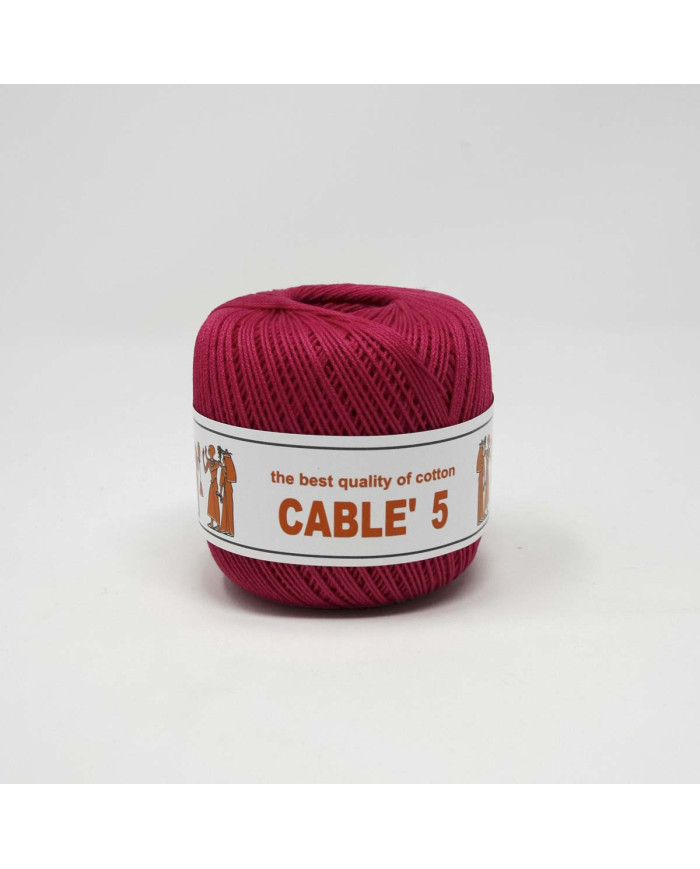 COTONE CABLE ISPE N. 5 (50 G.) UNITO 080 FUXIA