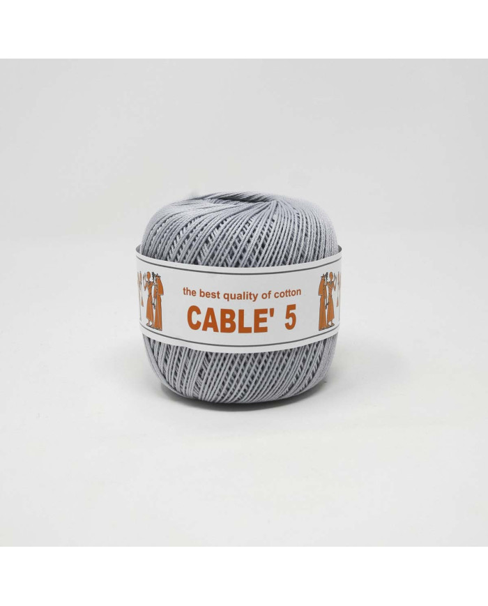 COTONE CABLE ISPE N. 5 (50 G.) UNITO 081 GRIGIO P