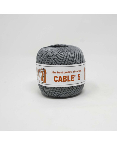 COTONE CABLE ISPE N. 5 (50 G.) UNITO 082 GRIGIO