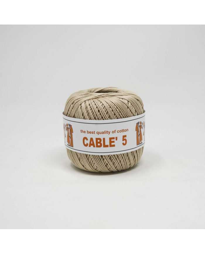 COTONE CABLE ISPE N. 5 (50 G.) UNITO 091 CREMA