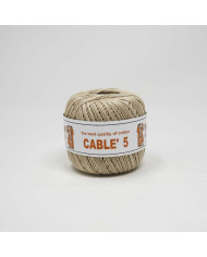 COTONE CABLE ISPE N. 5 (50 G.) UNITO 091 CREMA