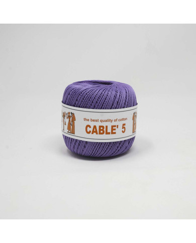 COTONE CABLE ISPE N. 5 (50 G.) UNITO 100 LAVANDA