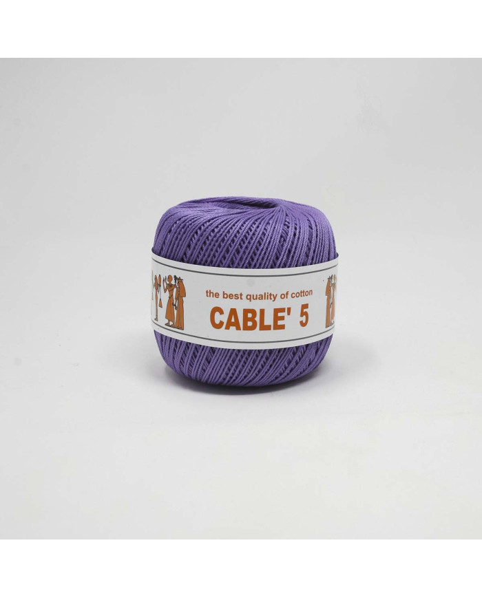 COTONE CABLE ISPE N. 5 (50 G.) UNITO 100 LAVANDA