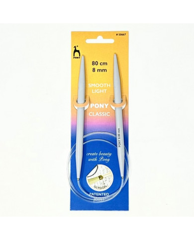 FERRI CIRCOLARI PLASTICA CM 80 N. 8,0