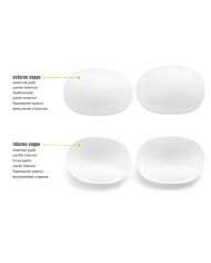 COPPE PER COSTUMI MARBET OVALE TAGLIA 3 BIANCO