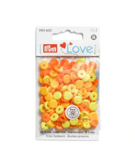 BOTTONI A PRESSIONE PRYM MINI 9 MM (36 PZ) ARANCIO