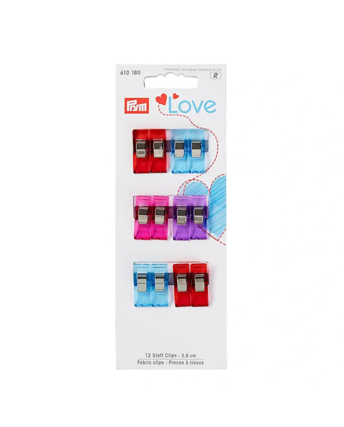 PINZE PER TESSUTO 2,6 CM (12 CLIPS)