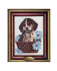 KIT MEZZOPUNTO GOBELIN CM 20 X 25 CAGNOLINO