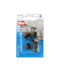PIEDINI PER BORSE DIAM 15 MM OTTONE ANT. (4 PZ)