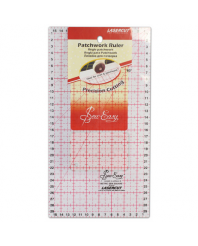 REGOLO UNIVERSALE PER IL PATCHWORK 30 X 16 CM