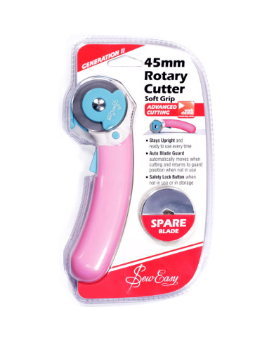 TAGLIERINA CIRCOLARE SOFT GRIP 45 MM ROSA