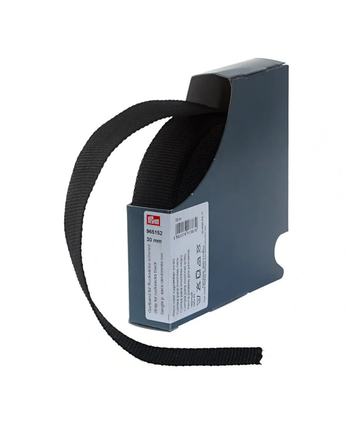 CINGHIA PER ZAINI 30 MM NERO