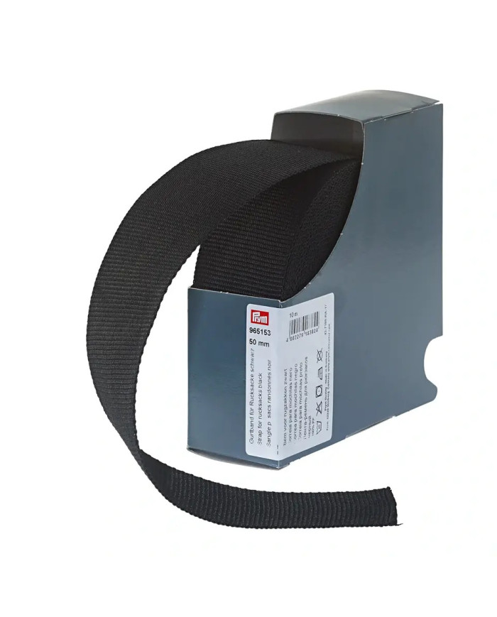 CINGHIA PER ZAINI 50 MM NERO