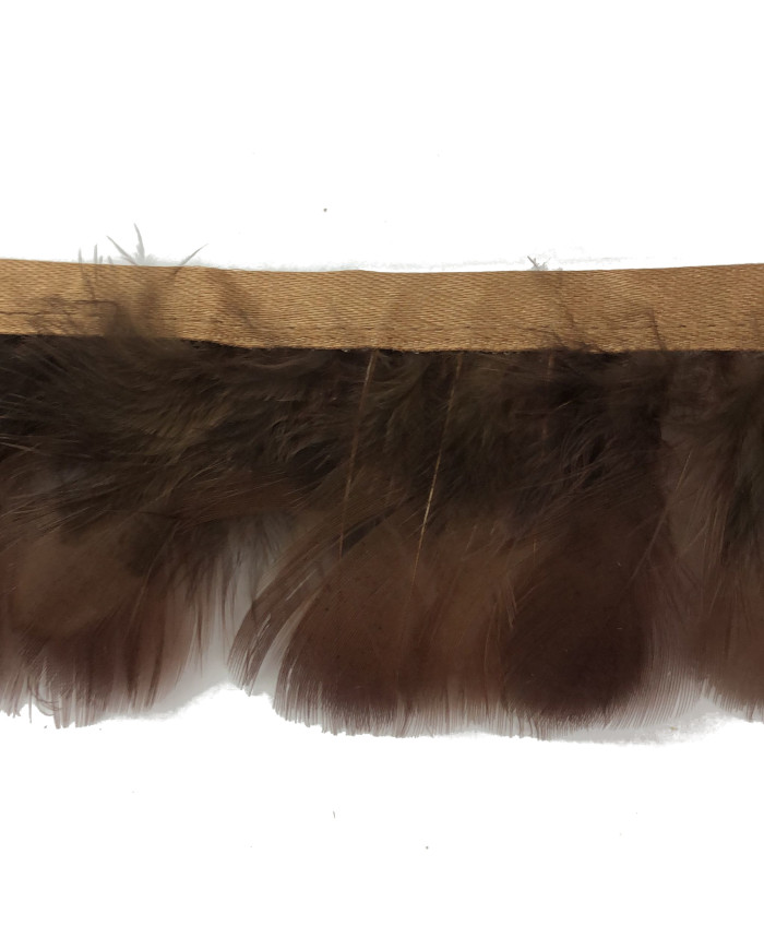 FRANGETTA PIUME GALLO CM 5 COL 11 MARRONE